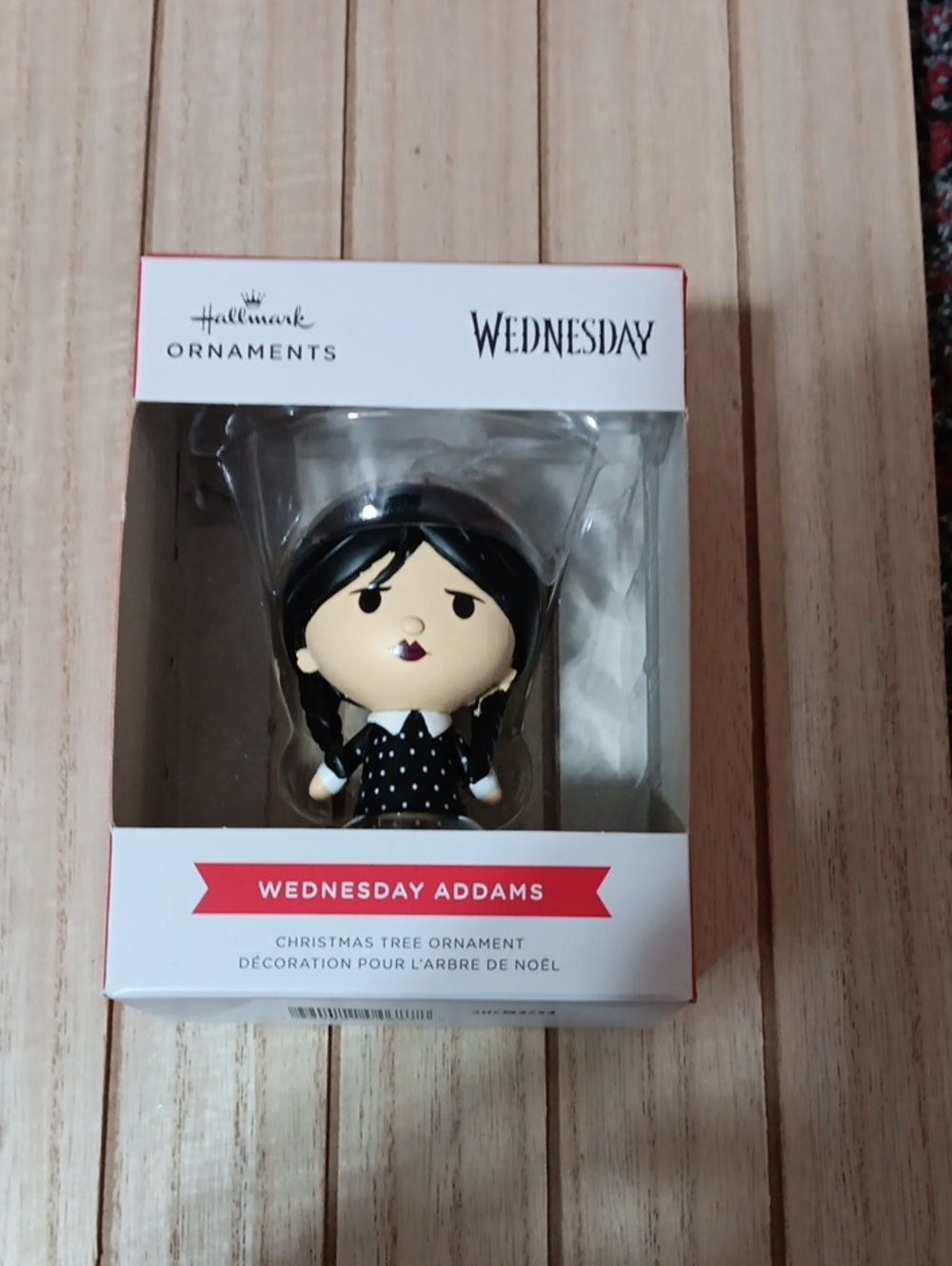 Hallmark Wednesday Addams Black and Cream Ornament